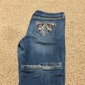 Wrangler light wash jeans waist size 33